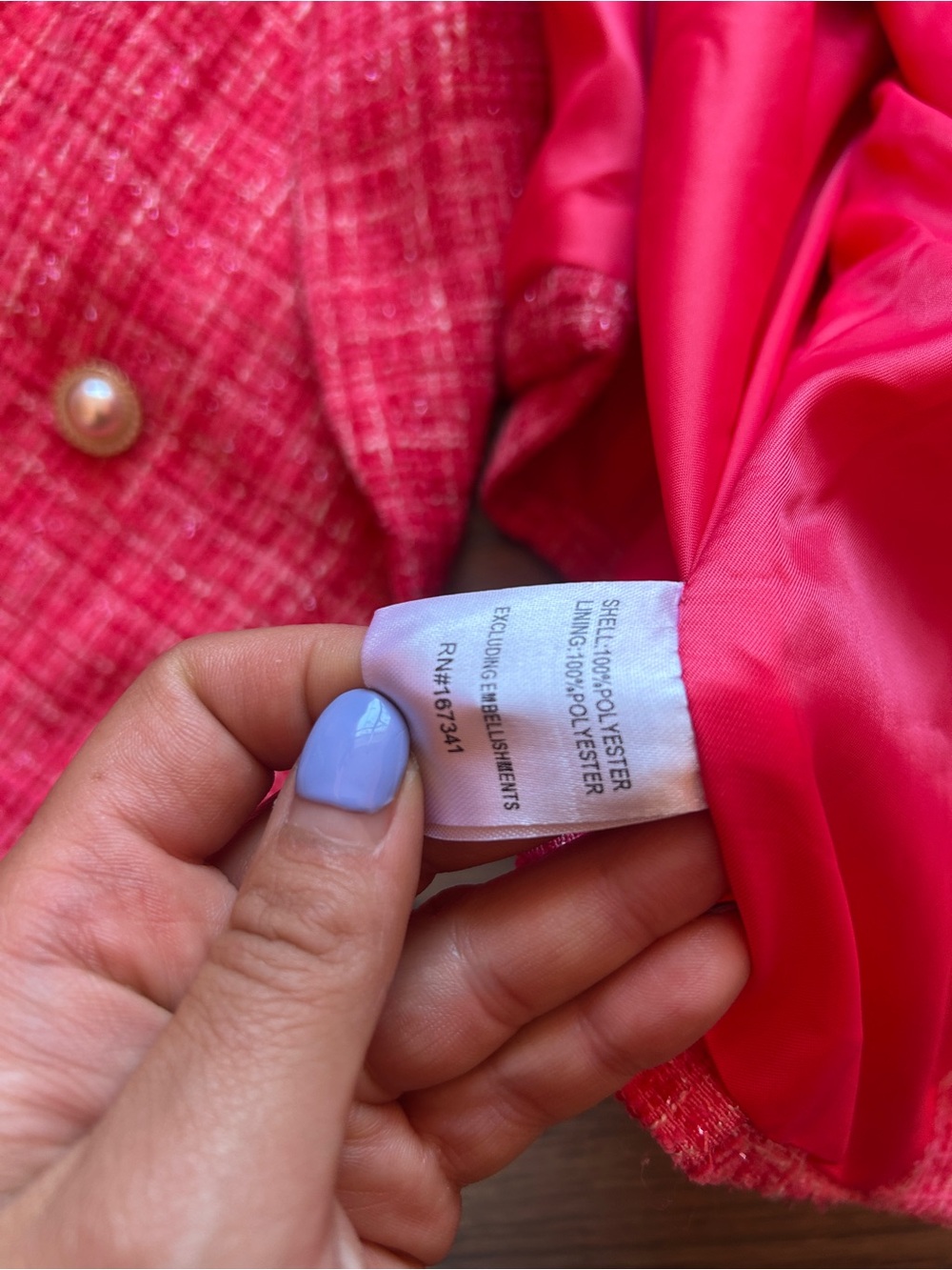 Hello Molly ONE YOU WANT BLAZER HOT PINK - Picture 15 of 15
